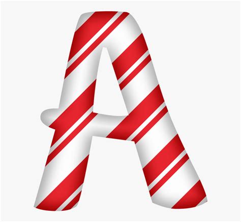Candy Cane Letters Printables